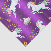 Lila Einhornweihnachtszeit Seidenpapier (Ausschnitt)