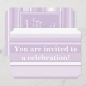 Lila Einladung (Vorne/Hinten)