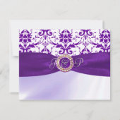 Lila Einladung (Vorderseite)