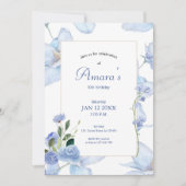 Lila Einladung (Vorderseite)