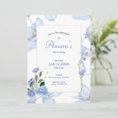 Lila Einladung (Stehend Vorderseite)