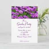 Lila Einladung (Stehend Vorderseite)