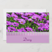 Lila Einladung (Rückseite)