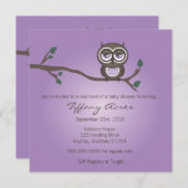 Lila Einladung (Vorne/Hinten)