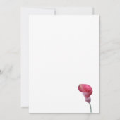 Lila Einladung der Calla Lily (Rückseite)