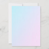 Lila Einladung | Einladung zum Geburtstag (Rückseite)