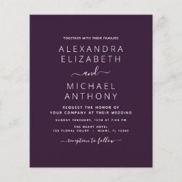 Lila Einladung Flyer