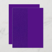 Lila Einladung mit zwei Tonen (Vorne/Hinten)