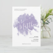 Lila Einladung von Paint Swatch (Stehend Vorderseite)