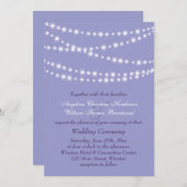 Lila Einladung zum Hochzeitsfeiern (Vorne/Hinten)