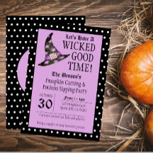 Lila Einladung zum Wicked Good Time