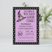 Lila Einladung zum Wicked Good Time (Stehend Vorderseite)
