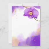 lila Einladungen (Rückseite)