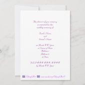 Lila-Einladungen, Brauch Einladung (Rückseite)