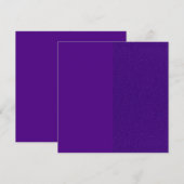 Lila Einladungen für Halbpension und Matte Square (Vorne/Hinten)