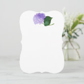 Lila Einladungen von Redoute Hydrangea (Stehend Vorderseite)