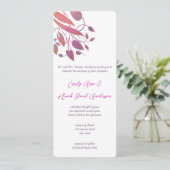 Lila Einladungen zu Hochzeiten (Stehend Vorderseite)