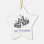Lila Eis-Prinzessin T-Shirts und Geschenke Keramik Ornament (Links)