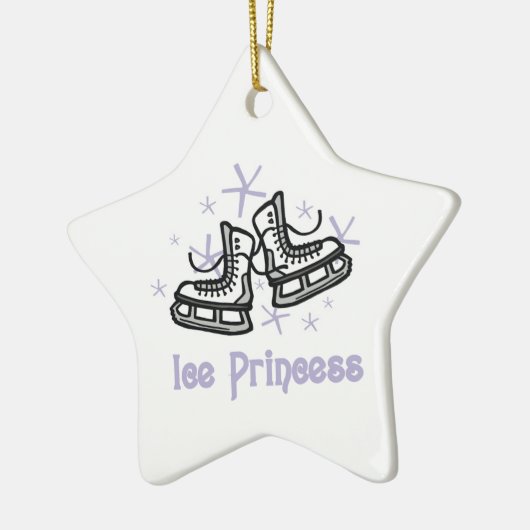 Lila Eis-Prinzessin T-Shirts und Geschenke Keramik Ornament (Links)