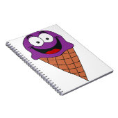 Lila Eiscreme Notizblock (Rechte Seite)