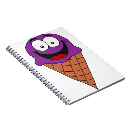 Lila Eiscreme Notizblock (Rechte Seite)