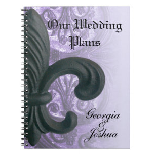 lila "Eisen-Lilie" PLANUNGS-NOTIZBUCH Notizblock