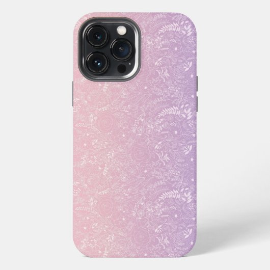 lila eisiger Wind iPhone Hülle (Rückseite)