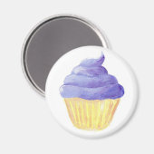 Lila Eiskrem Magnet (Vorderseite/Rückseite)