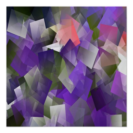 Lila Eiswürfel.. Poster (Vorderseite)