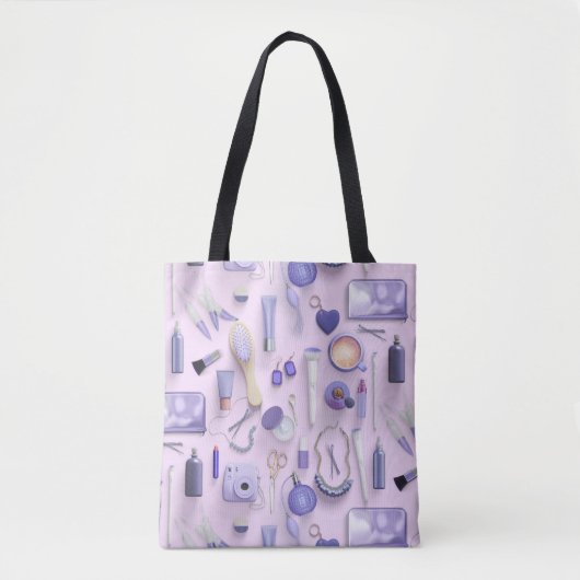 Lila Eitelkeits-Tabelle Tasche (Vorderseite)
