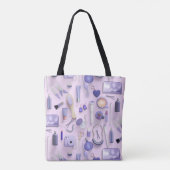 Lila Eitelkeits-Tabelle Tasche (Rückseite)