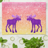 Lila Elch - Küchentücher (Gefaltet)