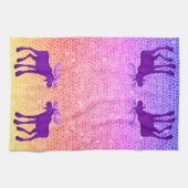 Lila Elch - Küchentücher (Horizontal)