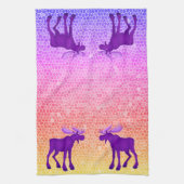 Lila Elch - Küchentücher (Vertikal)