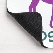 Lila ELCHE Auflage Mousepad (Ecke)