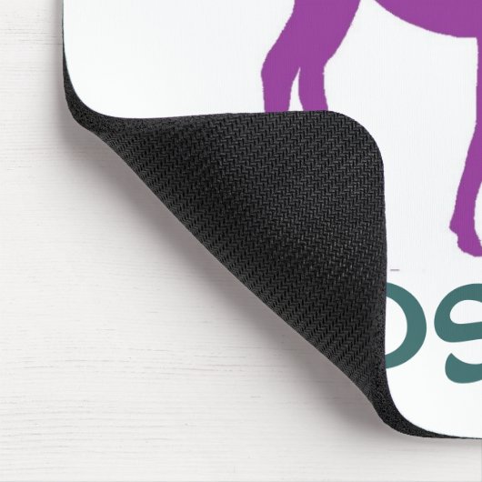 Lila ELCHE Auflage Mousepad (Ecke)