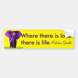 Lila Elefant-Autoaufkleber Autoaufkleber