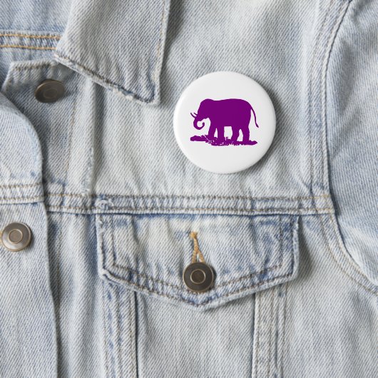 Lila Elefant Button (Beispiel)