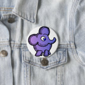 Lila Elefant Button (Beispiel)