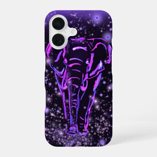 Lila Elefant iPhone-Hülle iPhone 16 Hülle (Rückseite)