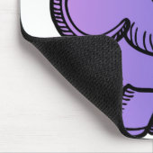 Lila Elefant Mousepad (Ecke)
