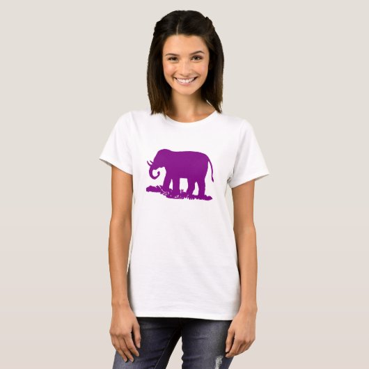 Lila Elefant T-Shirt (Vorne ganz)