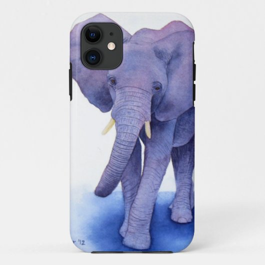 lila Elefant Watercolorkunst auf mehrfachen Case-Mate iPhone Hülle (Rückseite)