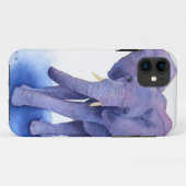 lila Elefant Watercolorkunst auf mehrfachen Case-Mate iPhone Hülle (Rückseite (Horizontal))