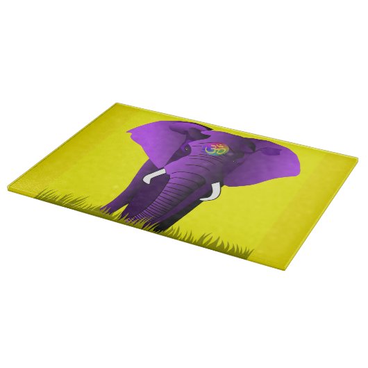 Lila Elefantausschnitbrett Schneidebrett (Ecke)