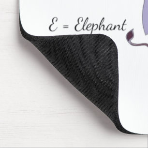 Lila-Elefanten-Mauspad - Süßer E-Elefanten-Schreib Mousepad