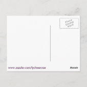 Lila Elefantenpostkarte Postkarte (Rückseite)