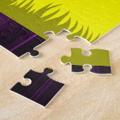 Lila Elefantpuzzlespiel Puzzle (Seite)