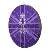 Lila Elegance Behalte Ihre Textunionsbuchse beruhi Dartscheibe (Vorderseite rechts)