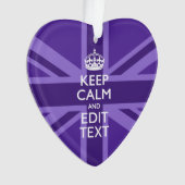 Lila Elegance Behalte Ihre Textunionsbuchse beruhi Ornament (Vorderseite)